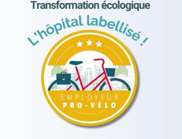 Le CH distingué « Or » par le label Employeur Pro-Vélo